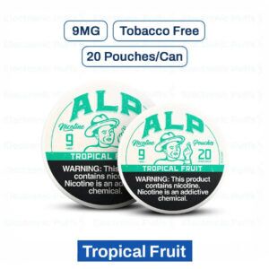 ALP Tropical Fruit 9MG Nicotine Pouches – 5 Can Roll