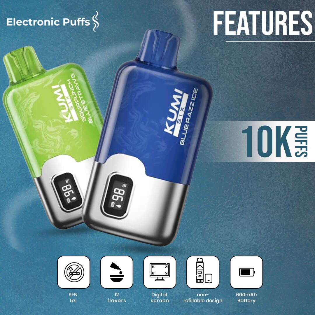 Kumi Six Disposable Vape 10000 Puffs