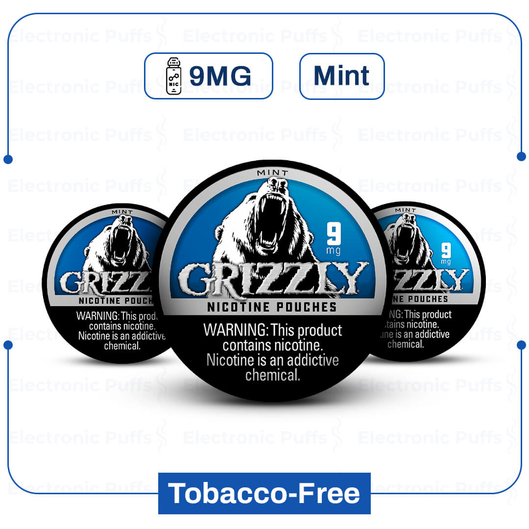 Grizzly Mint 9mg Nicotine Pouch