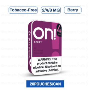 On! Berry Mini Dry Nicotine Pouches – 5 Can Roll