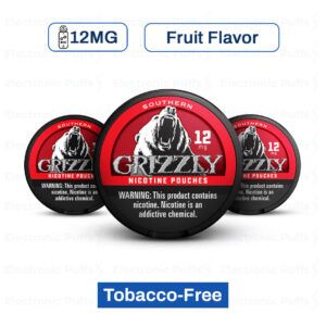 Grizzly Southern 12MG Nicotine Pouches – 5 Can Roll
