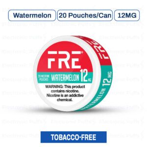 FRE Watermelon 12MG Nicotine Pouches - 5 Can Roll