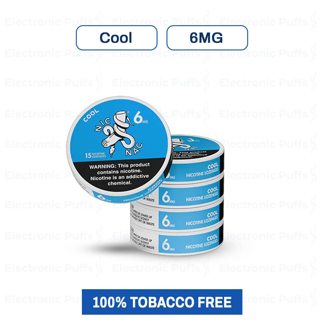 Nic Nac Cool 6MG Nicotine Pouches – 5 Can Roll