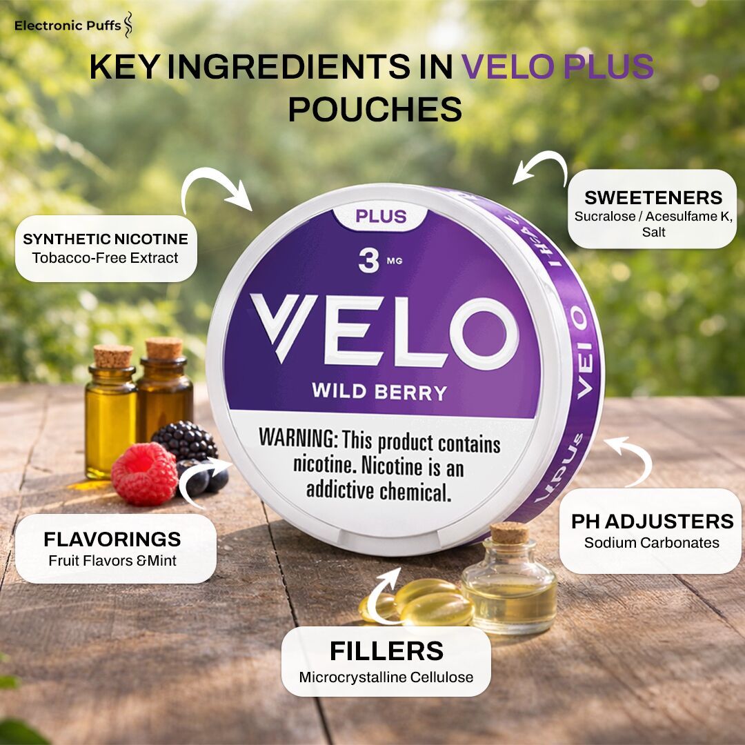 Velo Plus Wildberry 3MG Nicotine Pouches