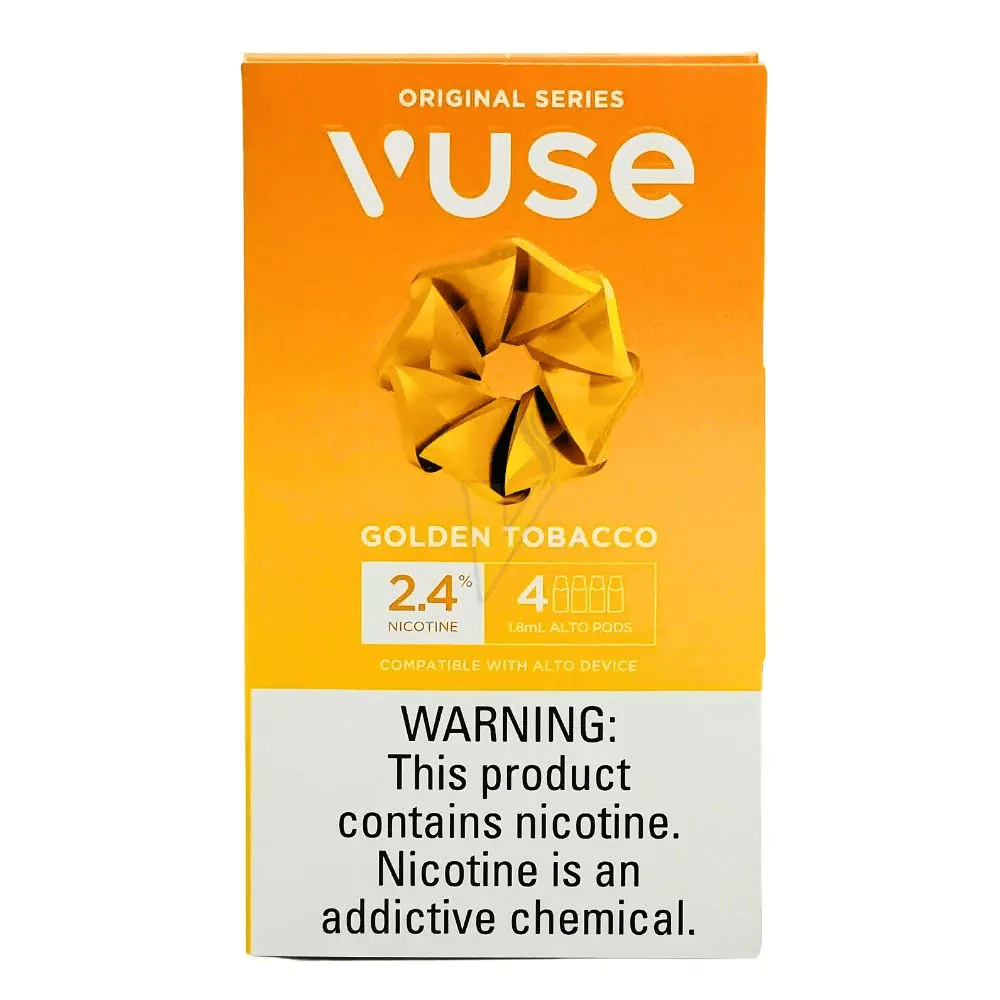 Vuse ALTO Replacement Pods - Golden Tobacco - 2.4% 2PK Box of 5