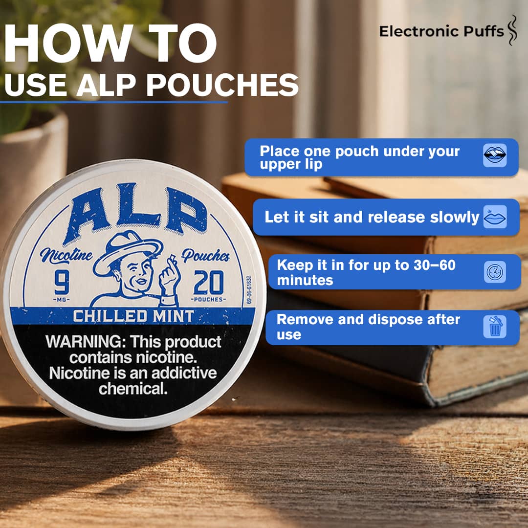 ALP Chilled Mint 9MG Nicotine Pouches – 5 Can Roll