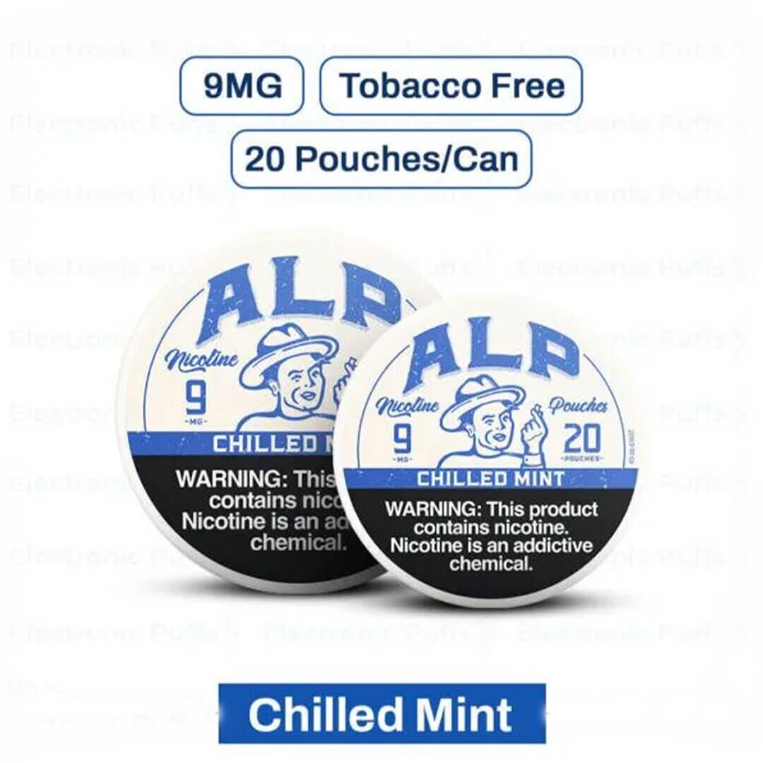 ALP Chilled Mint 9MG Nicotine Pouches – 5 Can Roll