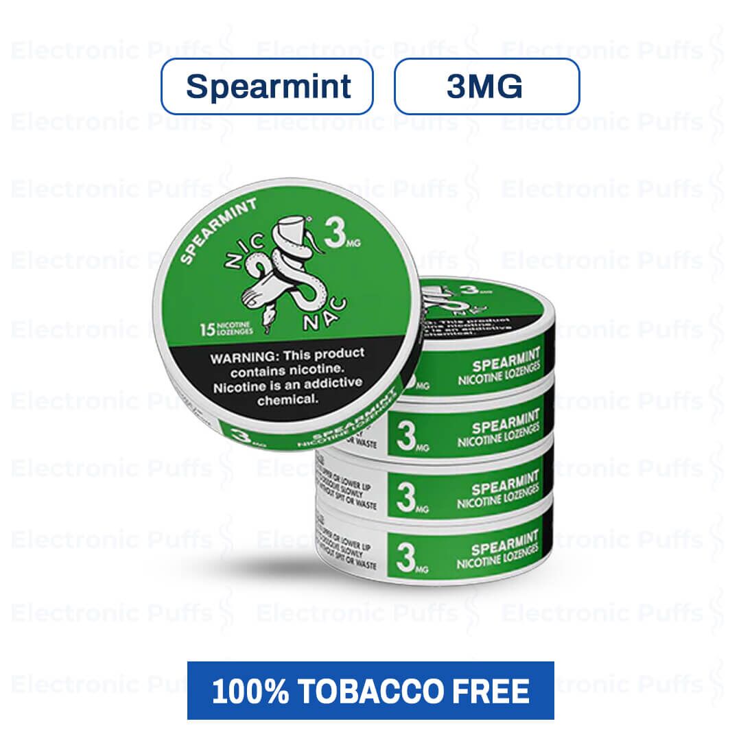 Nic Nac Spearmint 3MG Nicotine Pouches