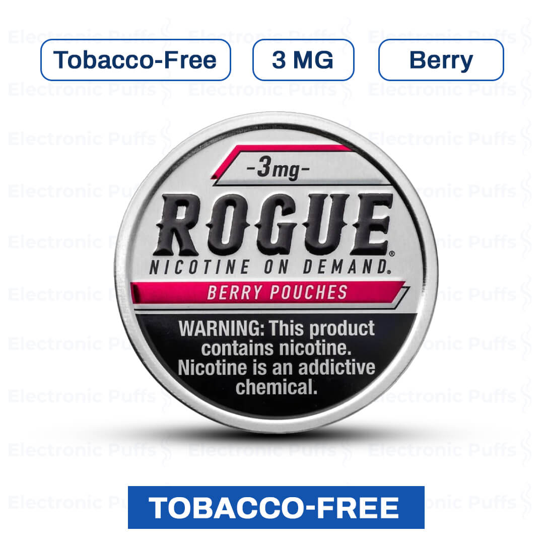 Rogue Berry 3MG Nicotine Pouches – 5 Can Roll