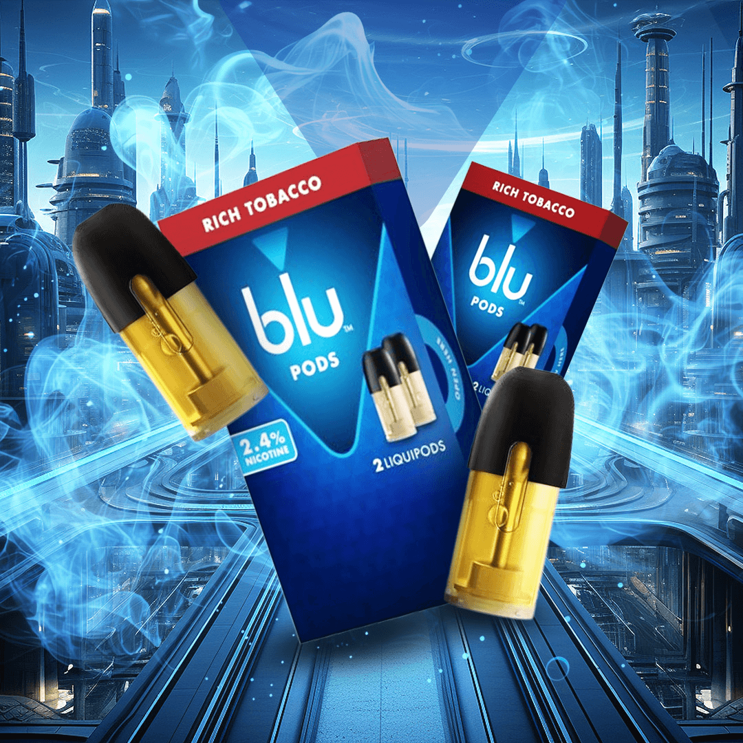 my blu intense rich tobacco liquid pods 2.4%