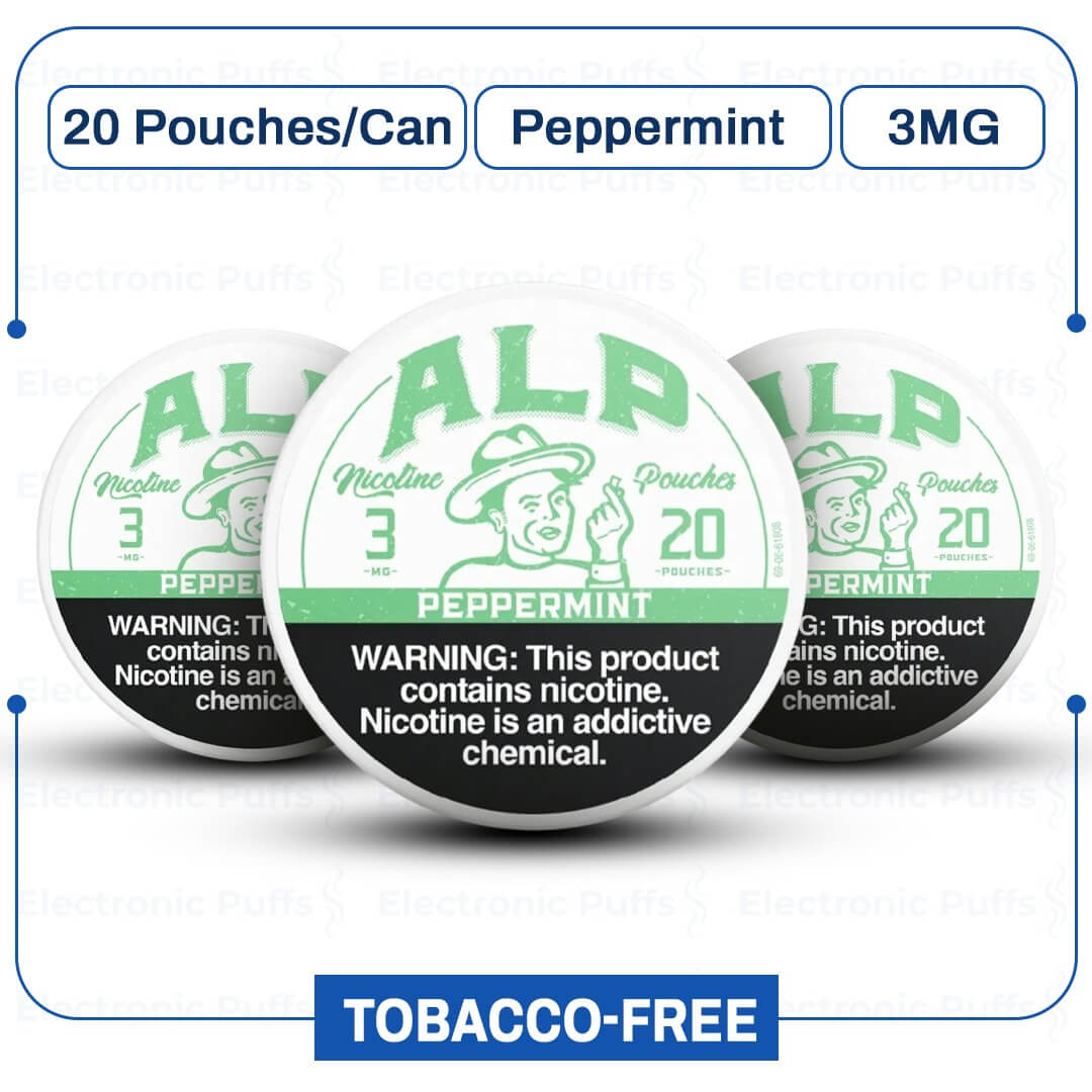 ALP Peppermint 3mg Nicotine Pouches - 5 Can Roll
