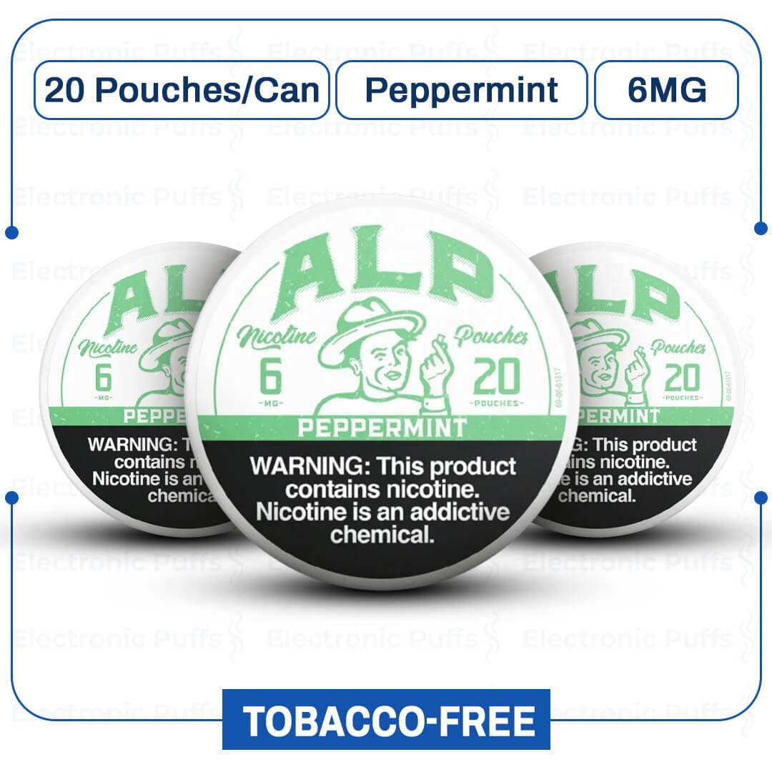 ALP Peppermint 6mg Nicotine Pouches – 5 Can Roll