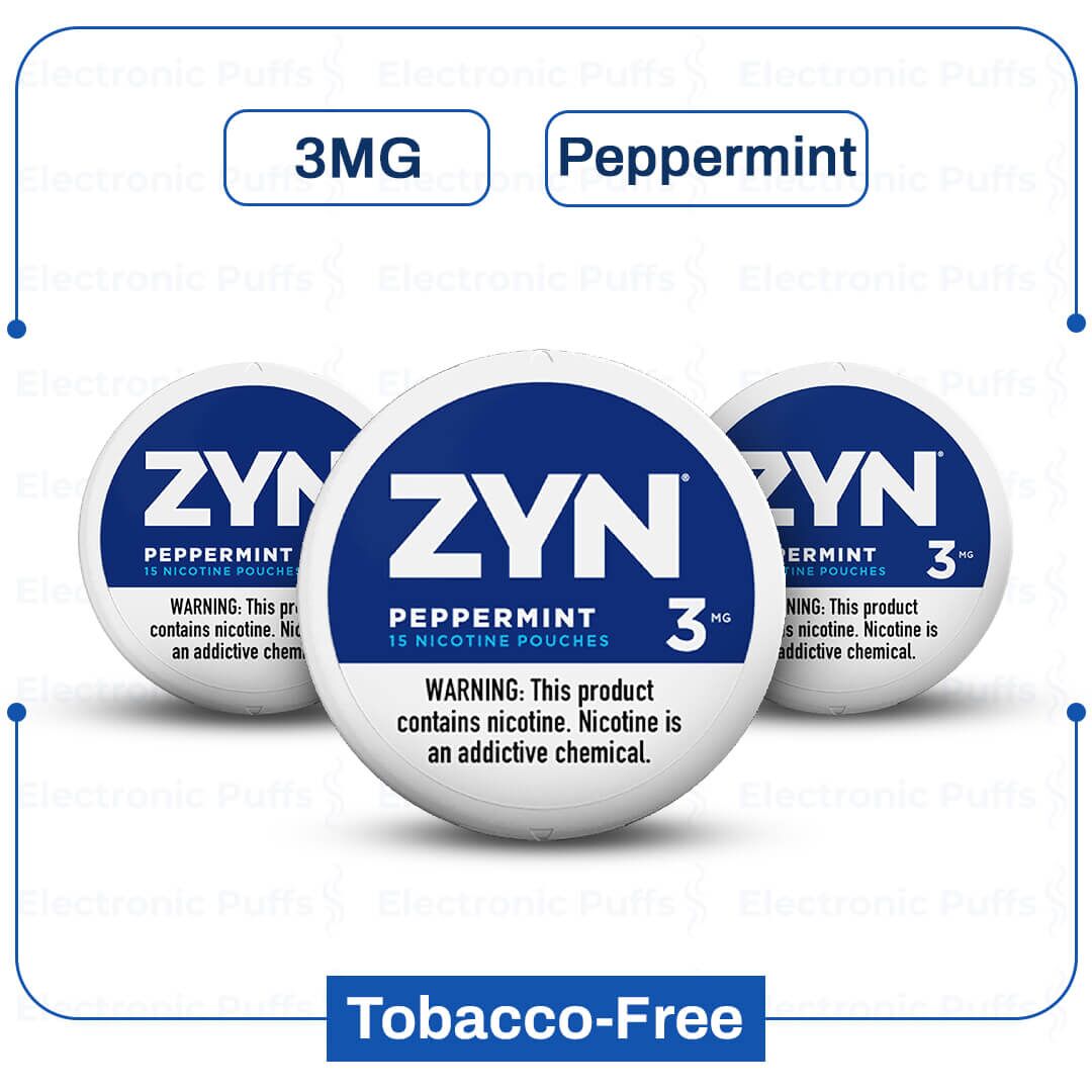 ZYN Peppermint 3MG - 5 Can Roll