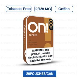On! Coffee Mini Dry Nicotine Pouches – 5 Can Roll