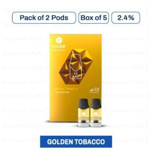 Vuse ALTO Pods Golden Tobacco 2.4% – 2PK – Box of 5