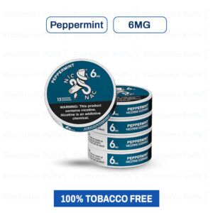 Nic Nac Peppermint 6MG Nicotine Pouches – 5 Can Roll