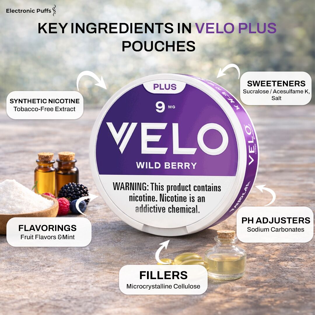 Velo Plus Wildberry 9MG Nicotine Pouches