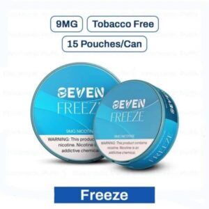 Seven Nicotine Pouches Freeze 9MG – 5 Can Roll