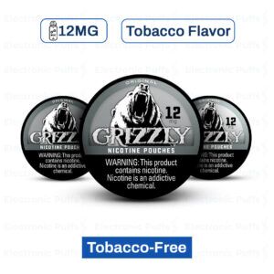 Grizzly Original 12MG Nicotine Pouches – 5 Can Roll