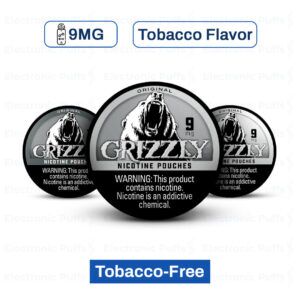 Grizzly Original 9MG Nicotine Pouches – 5 Can Roll
