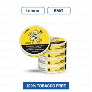 Nic Nac Lemon 6MG Nicotine Pouches – 5 Can Roll