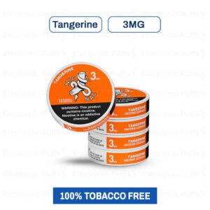 Nic Nac Tangerine 3MG Nicotine Pouches – 5 Can Roll