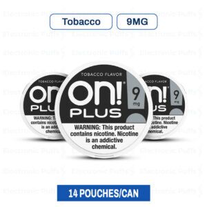 ON! Plus Tobacco 9MG Nicotine Pouches – 5 Can Roll