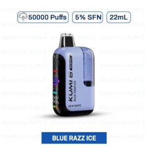 Kumi Scenic 50000 Puffs Blue Razz Ice Disposable Vape – 5PK