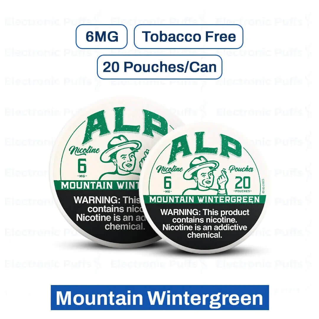 ALP Mountain Wintergreen 6MG Nicotine Pouches – 5 Can Roll