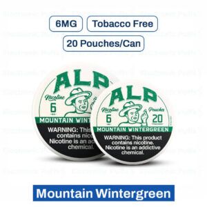 ALP Mountain Wintergreen 6MG Nicotine Pouches – 5 Can Roll