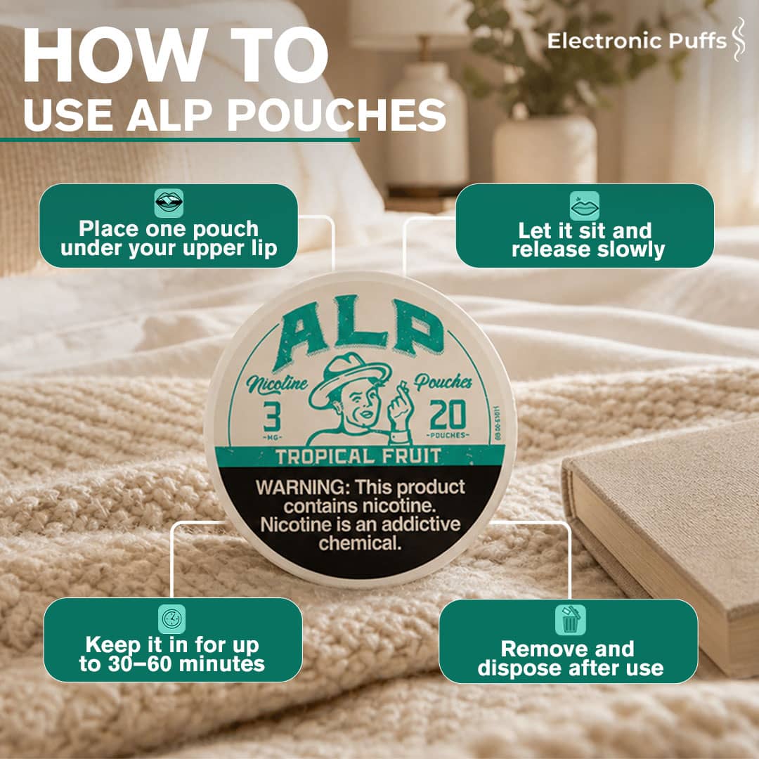 ALP Tropical Fruit 3MG Nicotine Pouches – 5 Can Roll