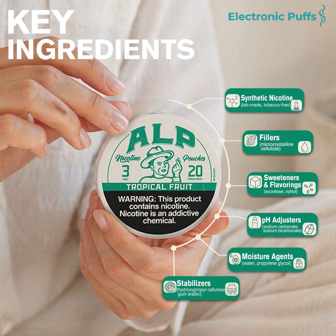ALP Tropical Fruit 3MG Nicotine Pouches – 5 Can Roll
