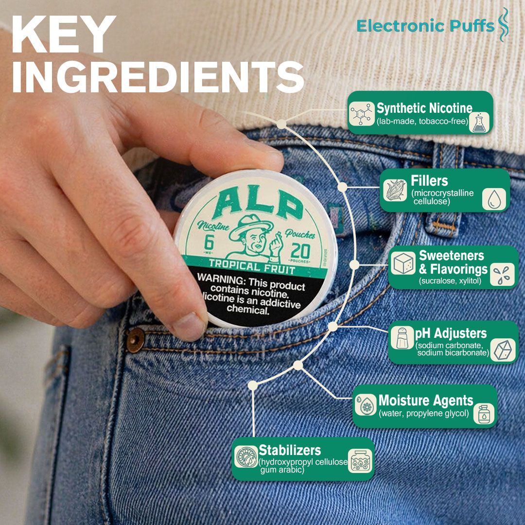 ALP Tropical Fruit 6MG Nicotine Pouches – 5 Can Roll
