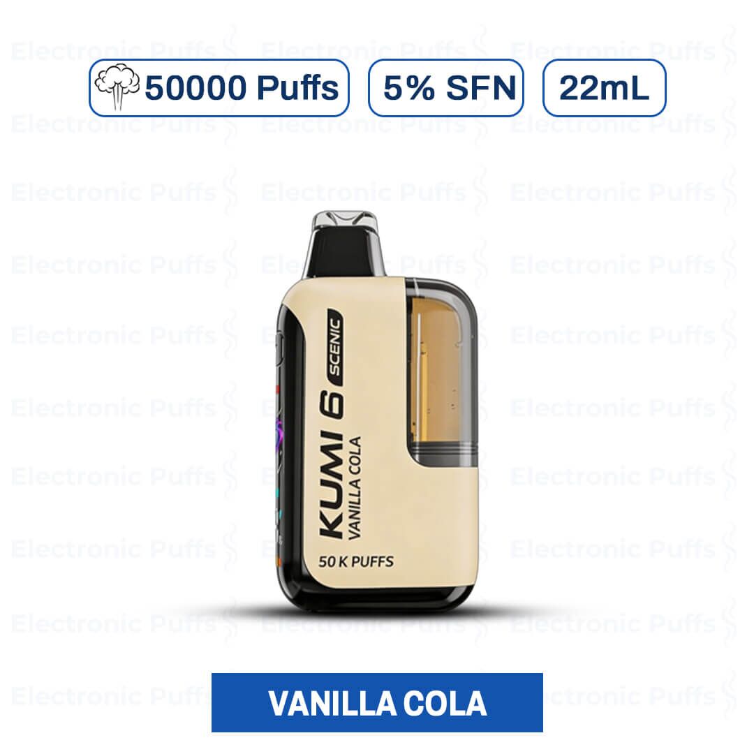 Kumi Scenic 50000 Puffs Vanilla Cola Disposable Vape – 5PK