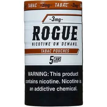 Rogue Tabac Nicotine Pouches – 5 Can Roll - Image 2