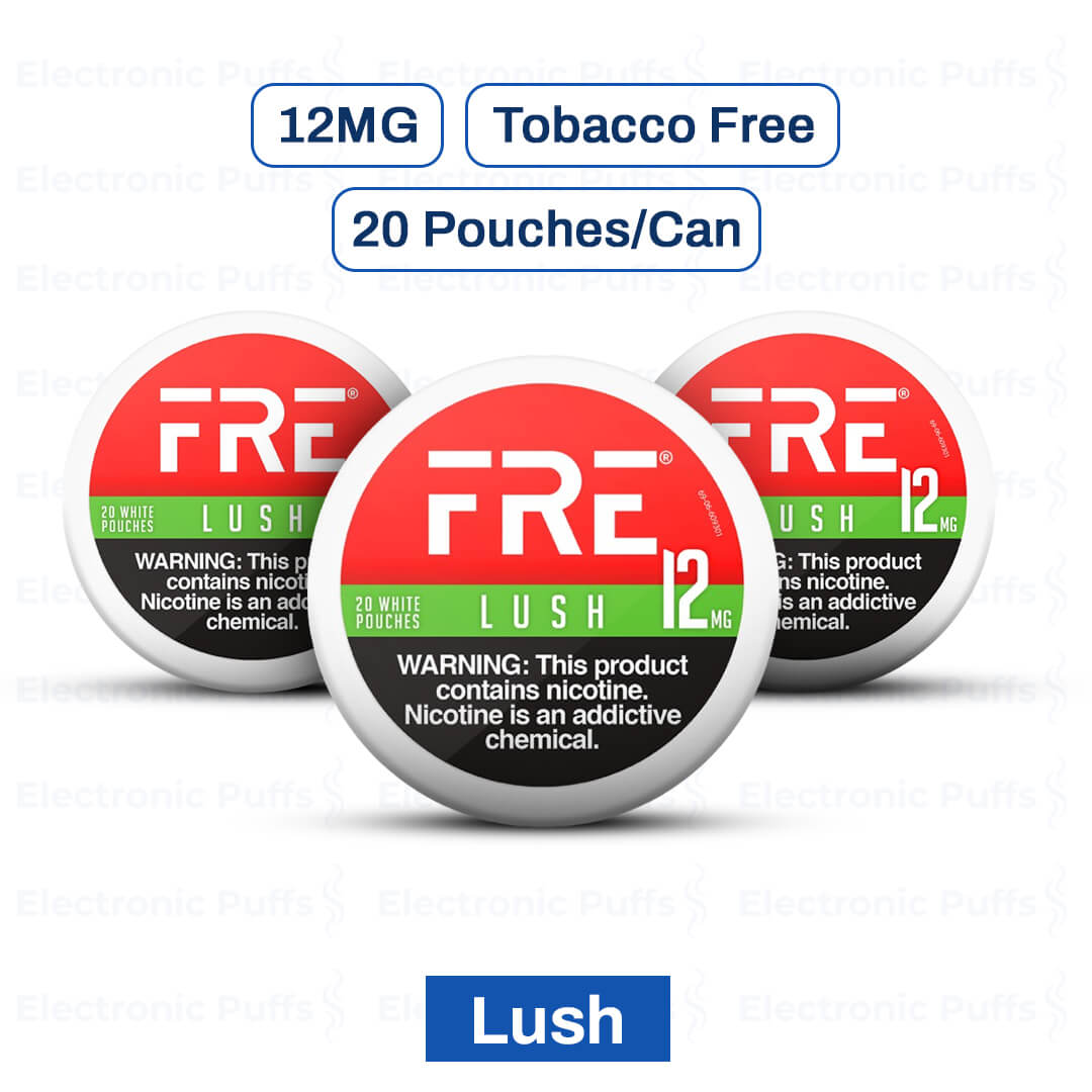 FRE Lush 12MG Nicotine Pouches - 5 Can Roll