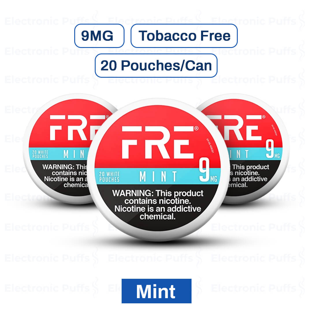 FRE Mint 9MG Nicotine Pouches - 5 Can Roll