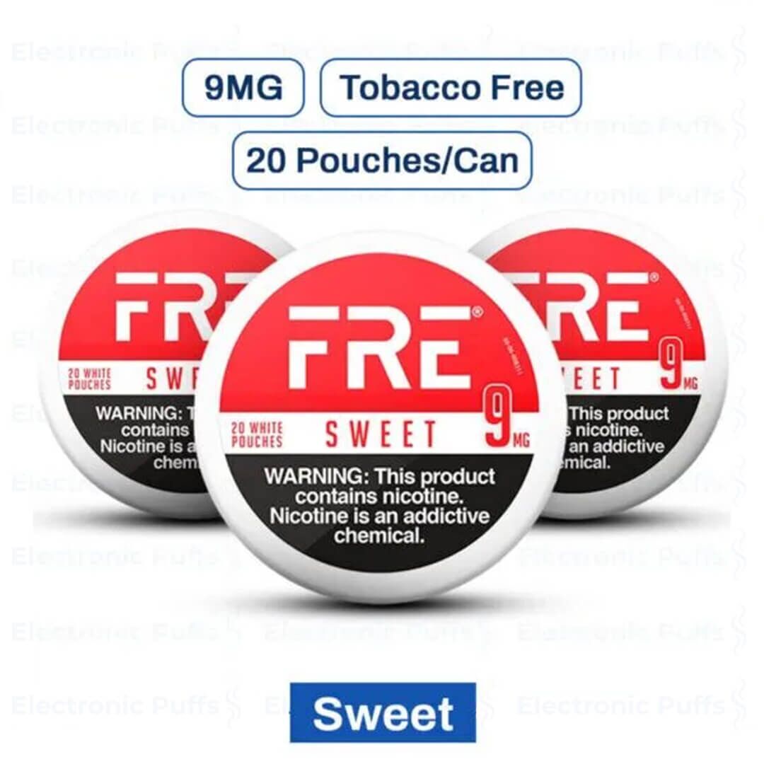 FRE Sweet 9MG Nicotine Pouches - 5 Can Roll