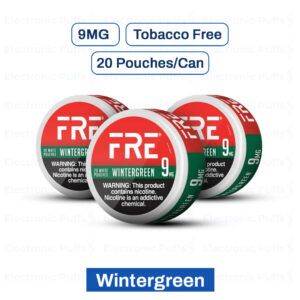 FRE Wintergreen 9MG Nicotine Pouches - 5 Can Roll