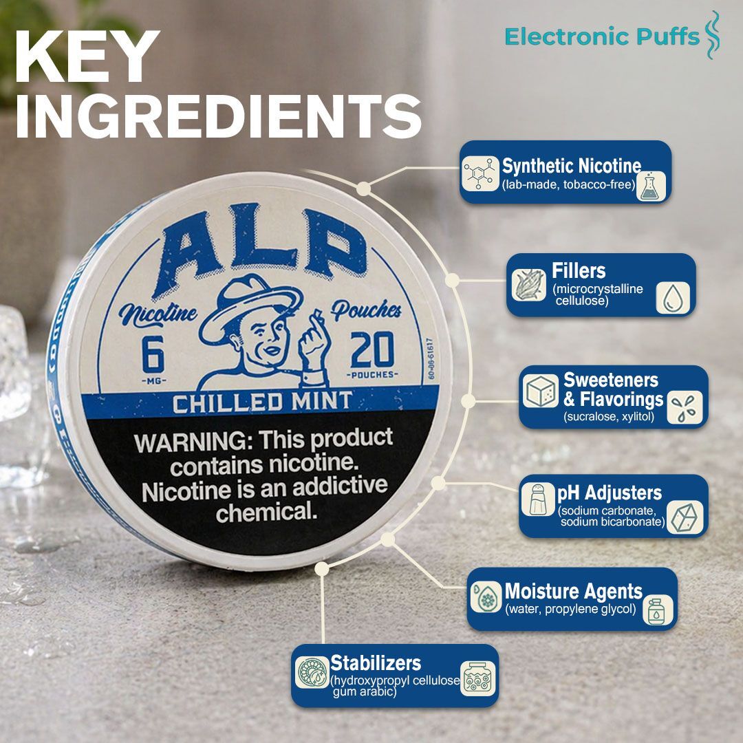 ALP Chilled Mint 6MG Nicotine Pouches – 5 Can Roll