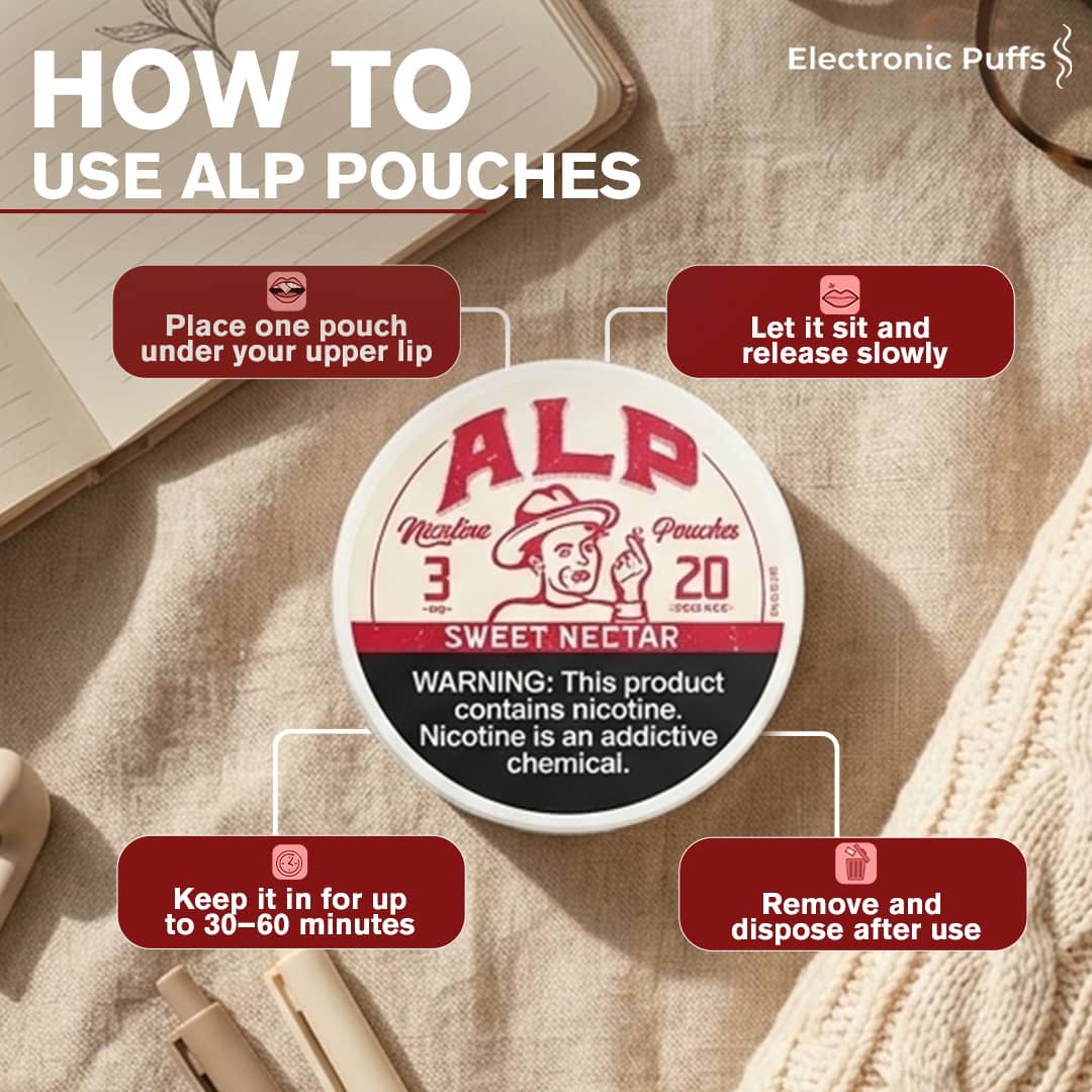 ALP Sweet Nectar 3MG Nicotine Pouches – 5 Can Roll
