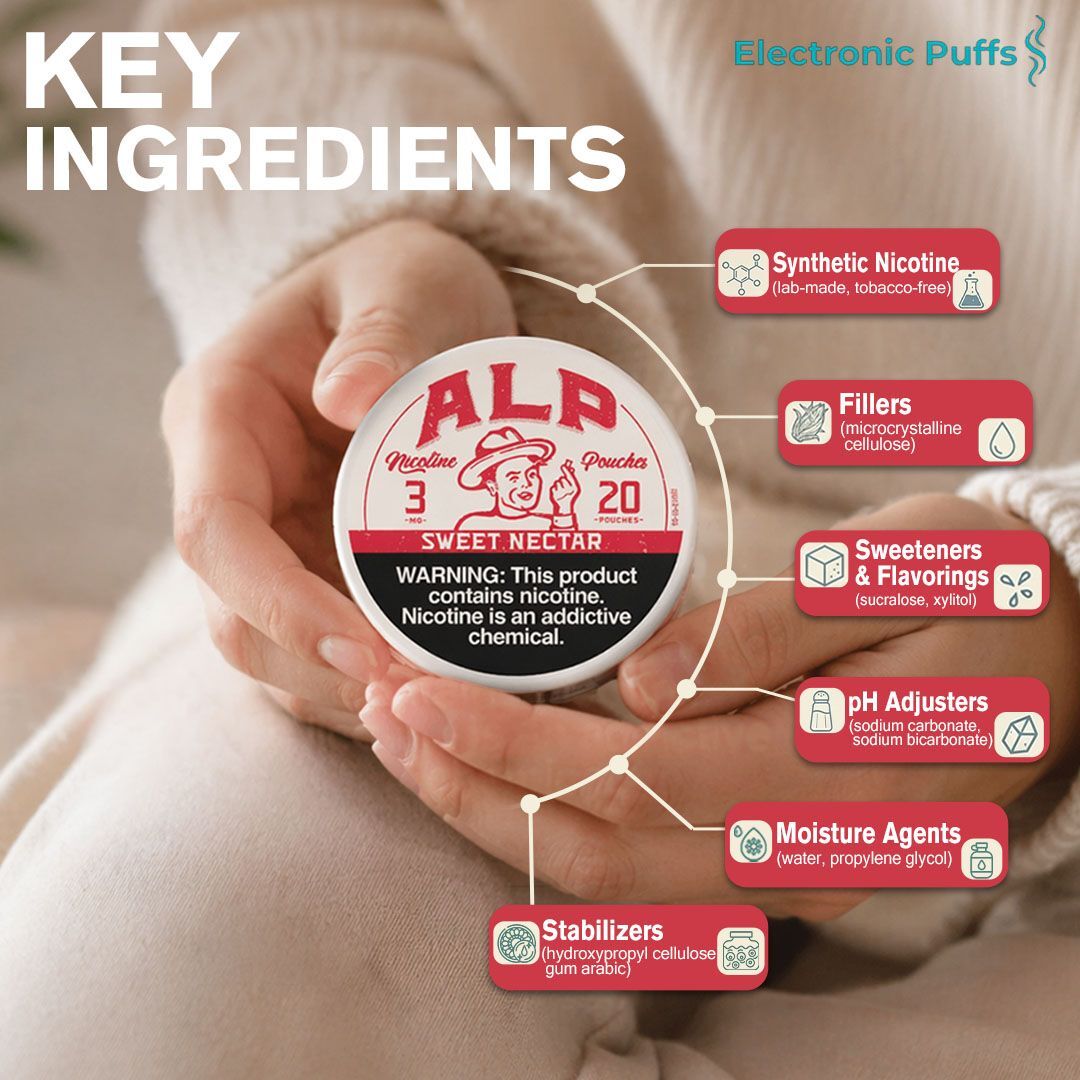 ALP Sweet Nectar 3MG Nicotine Pouches – 5 Can Roll