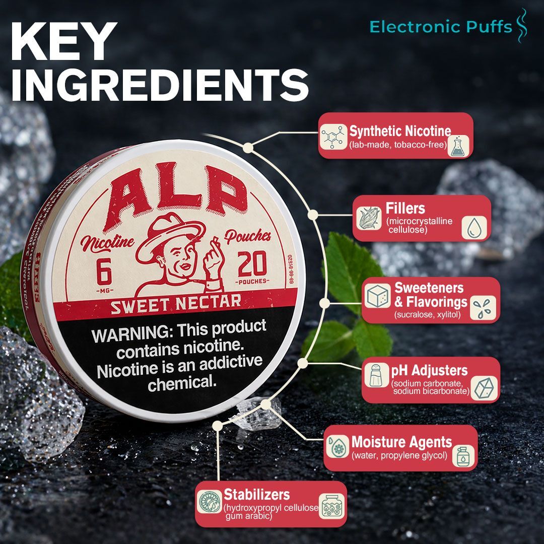 ALP Sweet Nectar 6MG Nicotine Pouches – 5 Can Roll