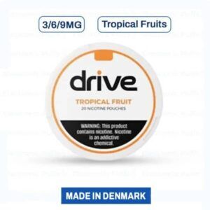 Drive Nicotine Pouches – Tropical Fruits – 5 Can Roll