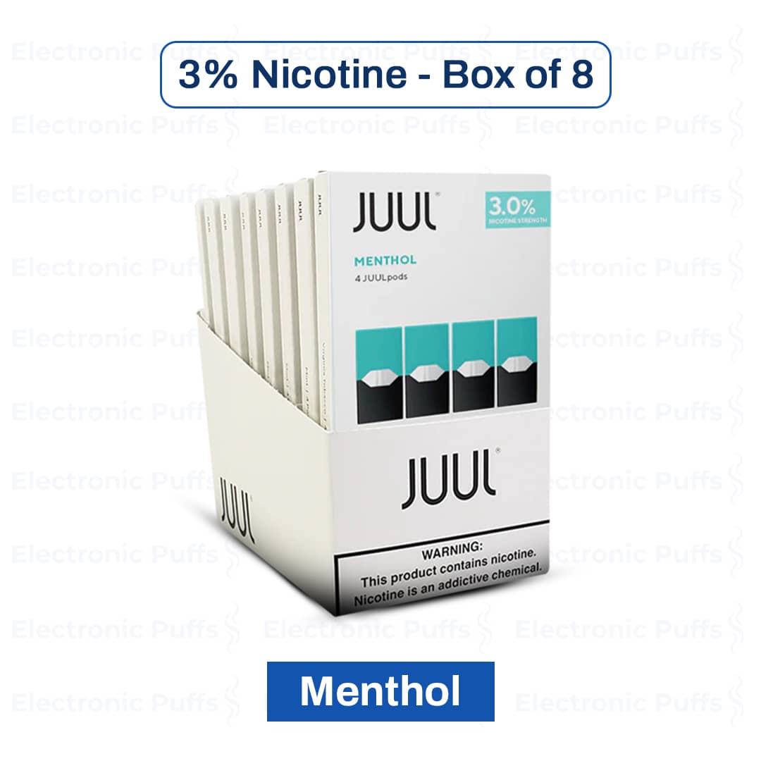 Juul Menthol Pods 3% 4PK - Box of 8