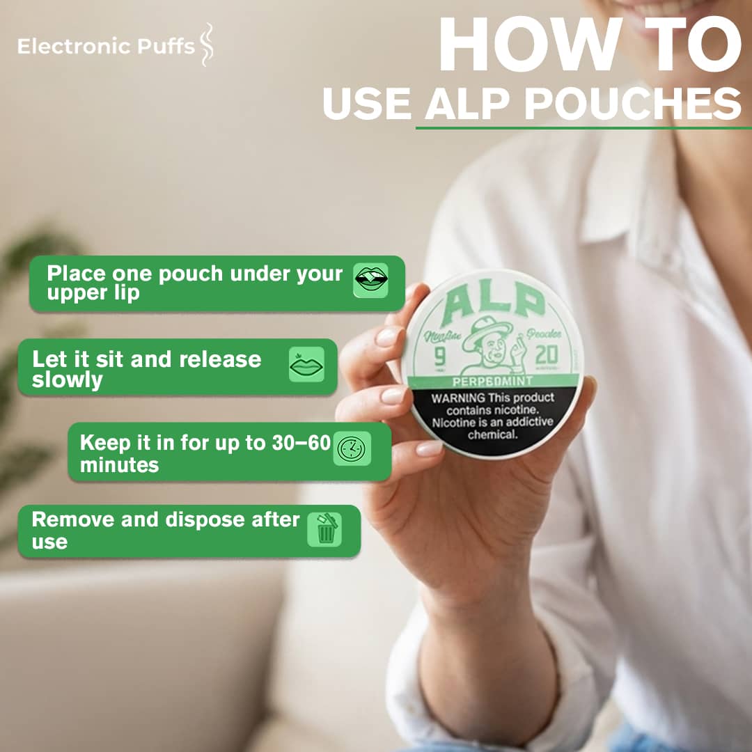 ALP Peppermint 9MG Nicotine Pouches – 5 Can Roll