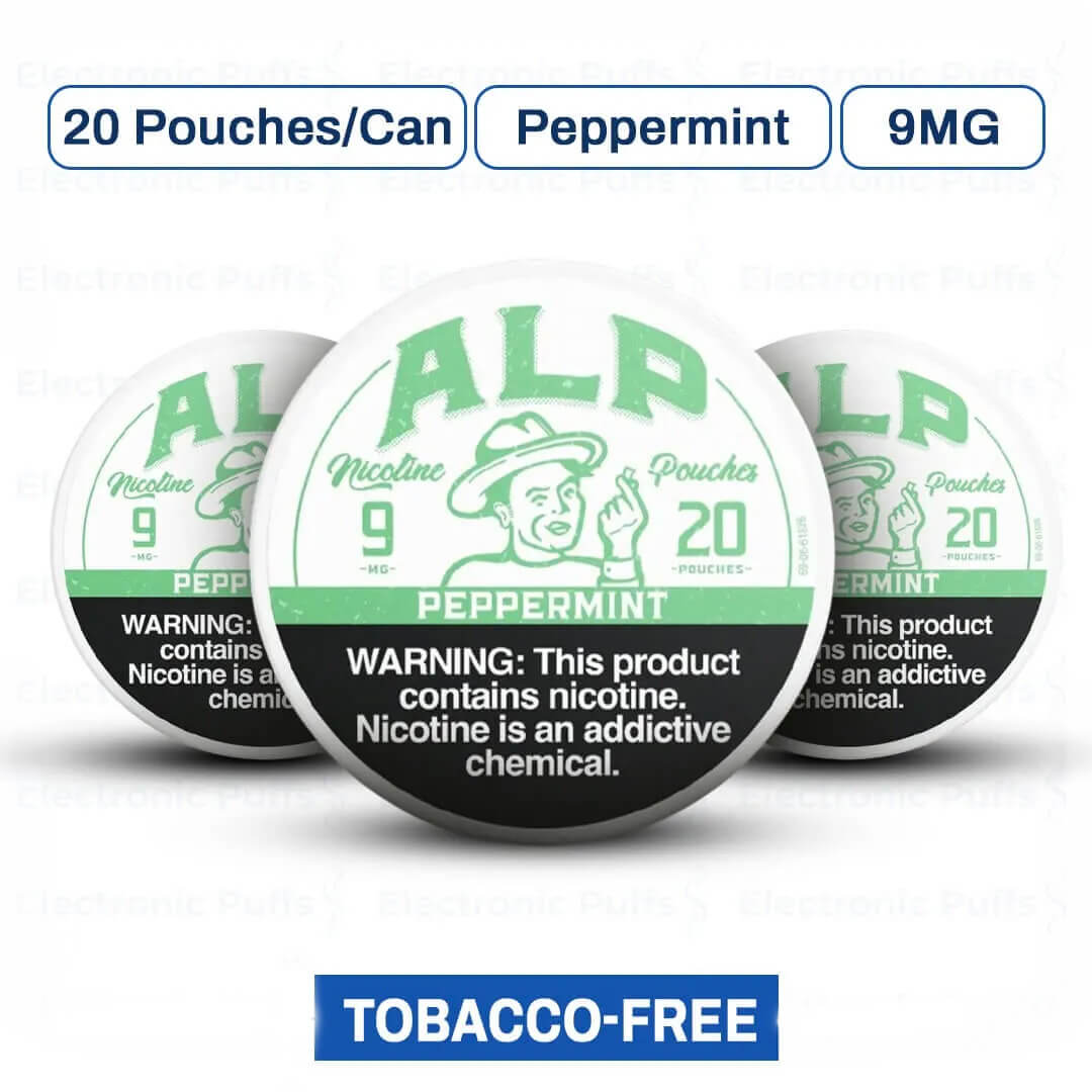ALP Peppermint 9MG Nicotine Pouches – 5 Can Roll