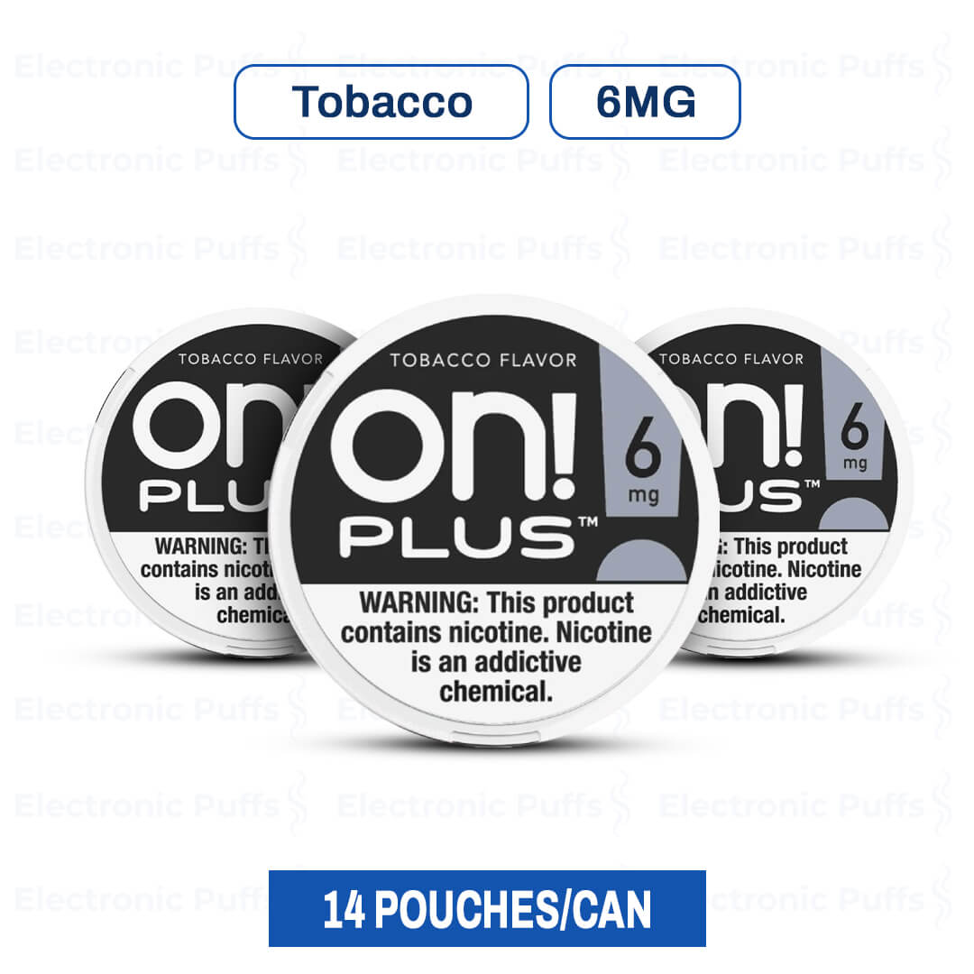 ON! Plus Tobacco 6MG Nicotine Pouches – 5 Can Roll