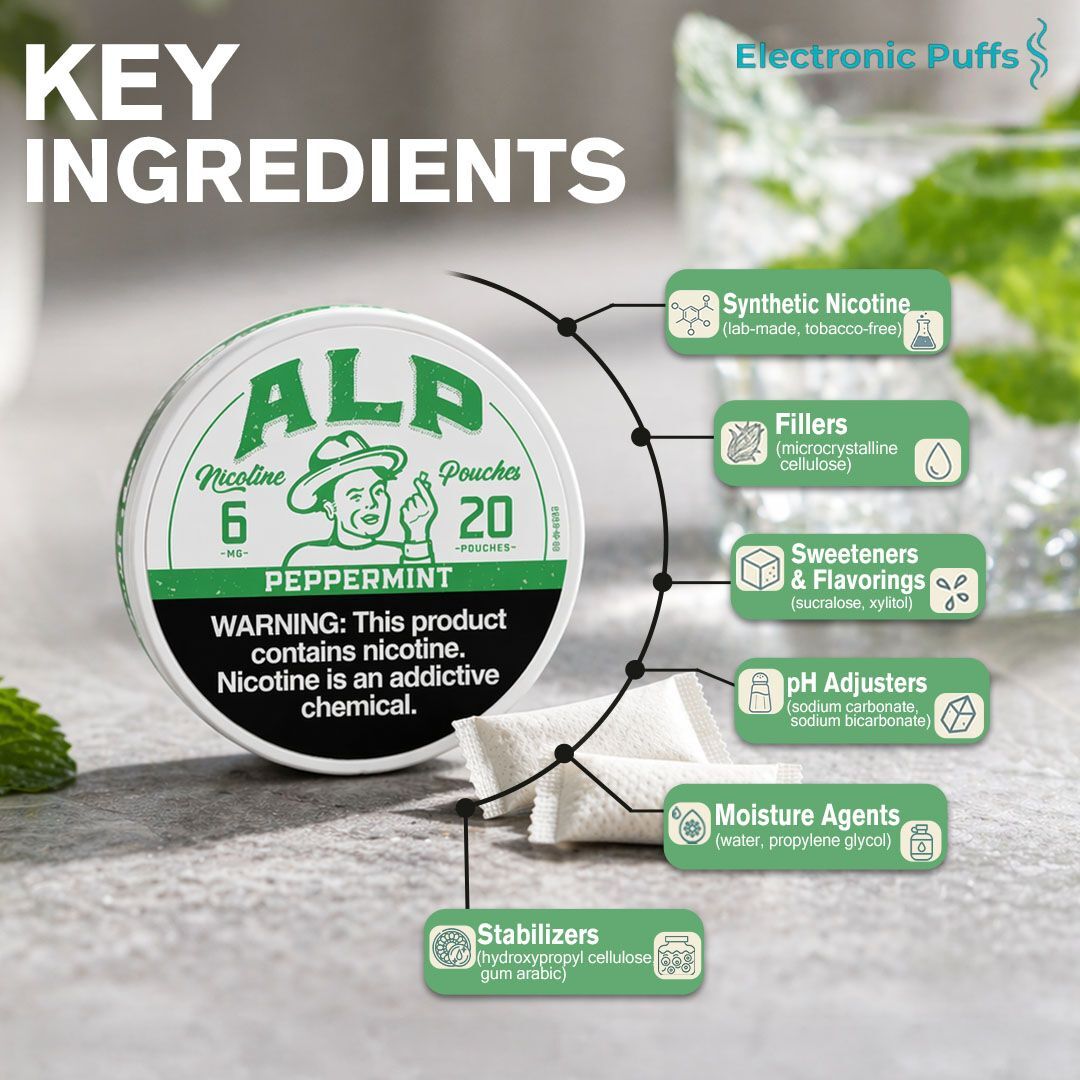 ALP Peppermint 6MG Nicotine Pouches – 5 Can Roll