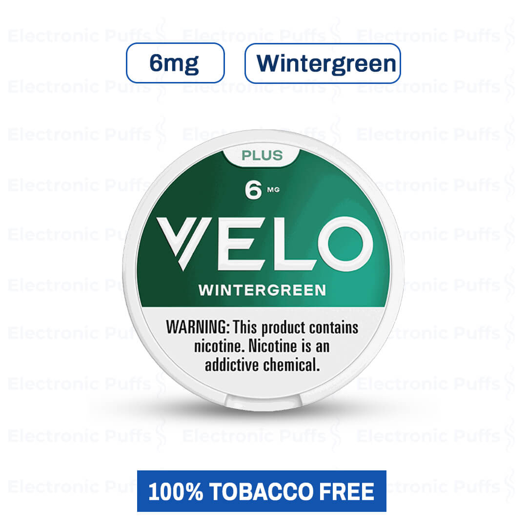 Velo Plus Wintergreen 6MG Nicotine Pouches – 5 Can Roll